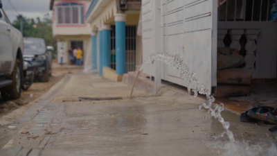 CAASD lleva agua potable a más de 600 familias en Santo Domingo Norte