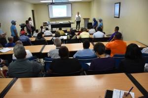 CAASD lleva programa “Cultura del uso eficiente del agua” a colaboradores Hospital Robert Reíd Cabral